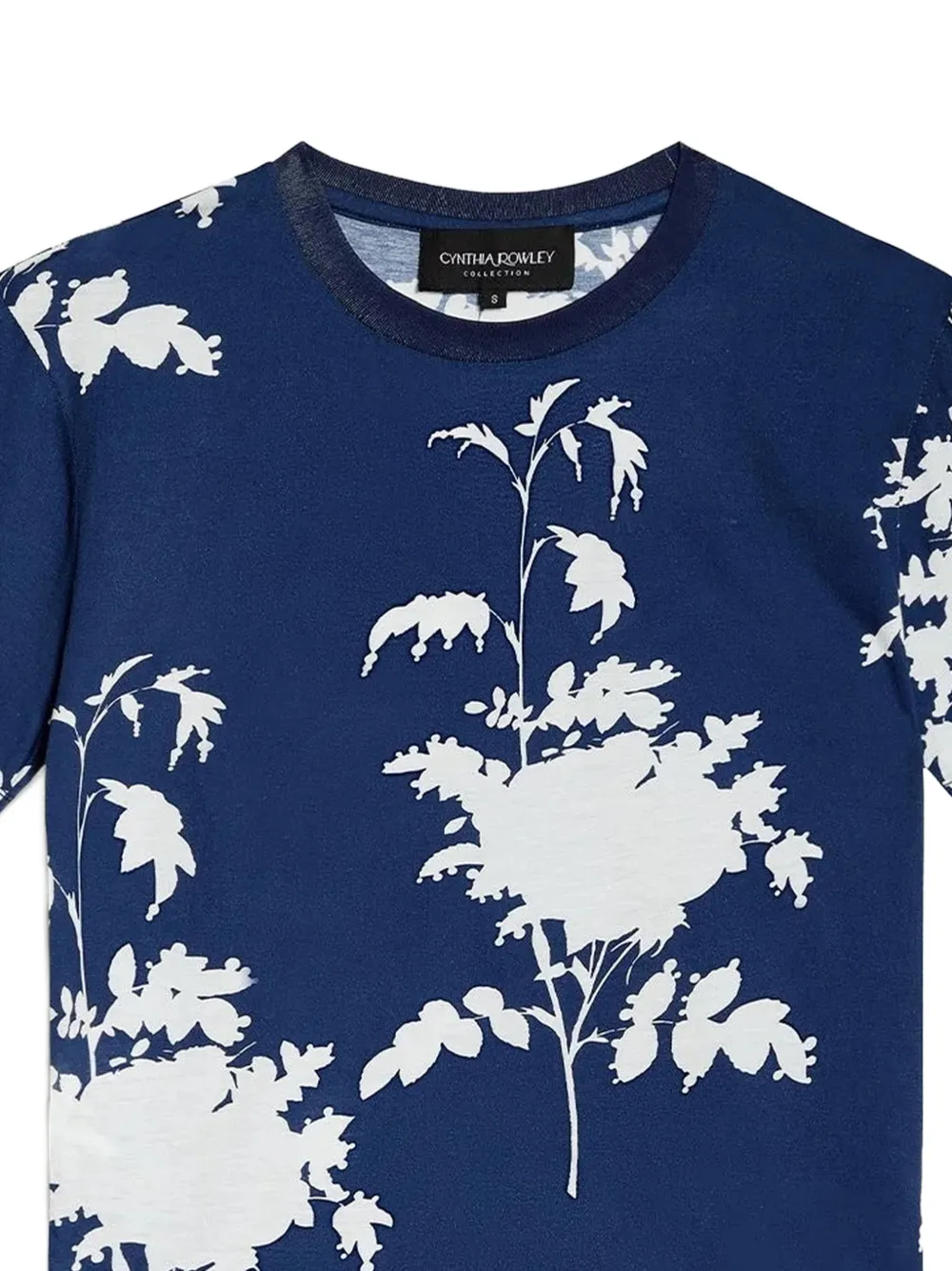 Cynthia Rowley T-shirt met bloemenprint Blauw