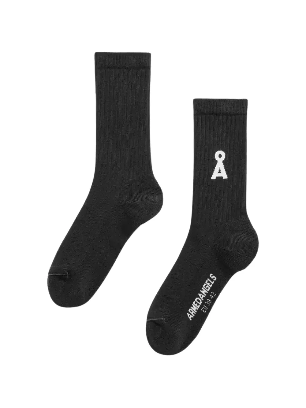 ARMEDANGELS Calzini Saamus Bold con logo - Nero