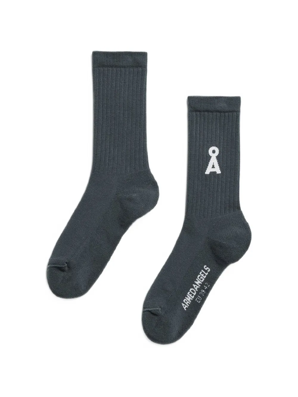 ARMEDANGELS Calzini Saamus con logo - Grigio