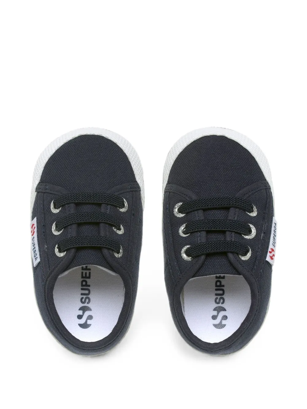 Superga Kids 4006 logo-patch sneakers Blauw
