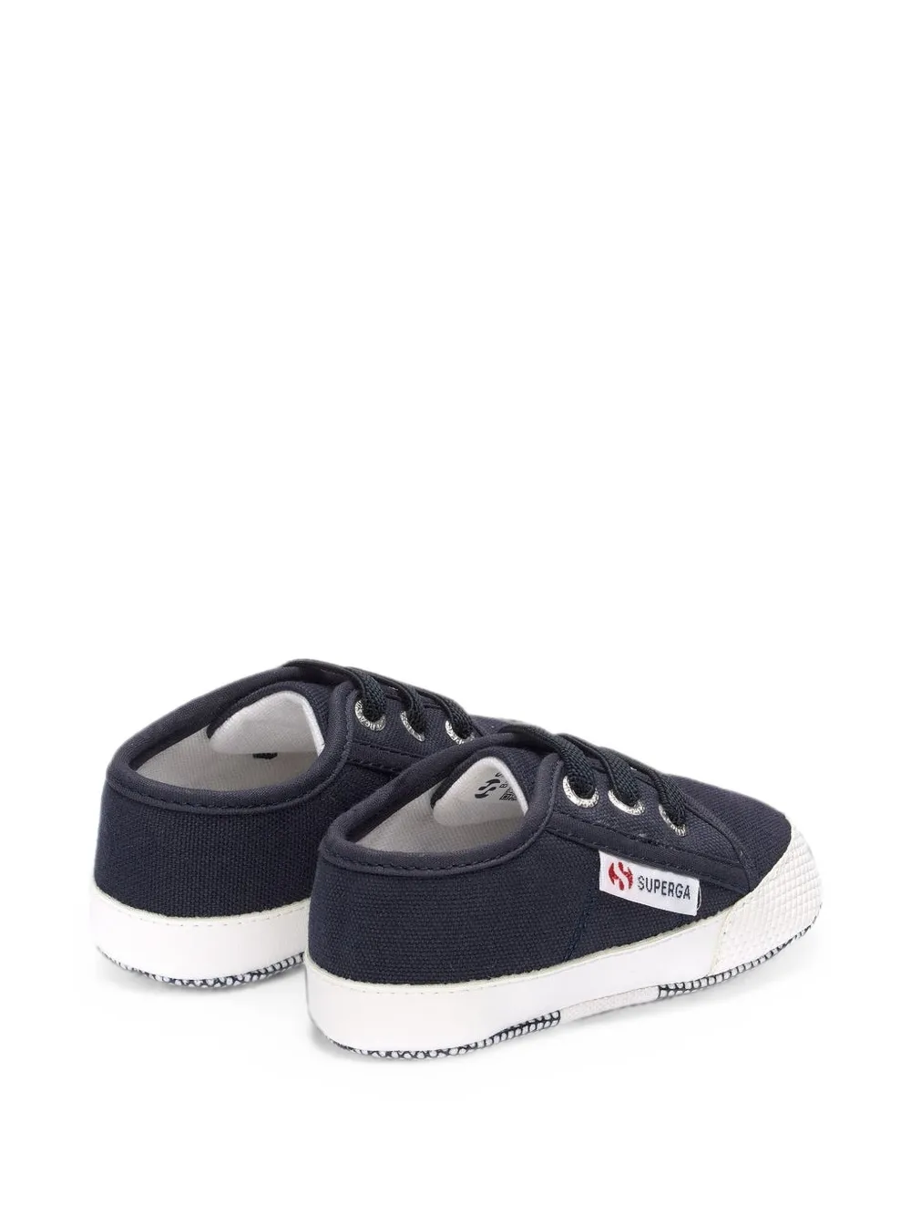 Superga Kids 4006 logo-patch sneakers Blauw
