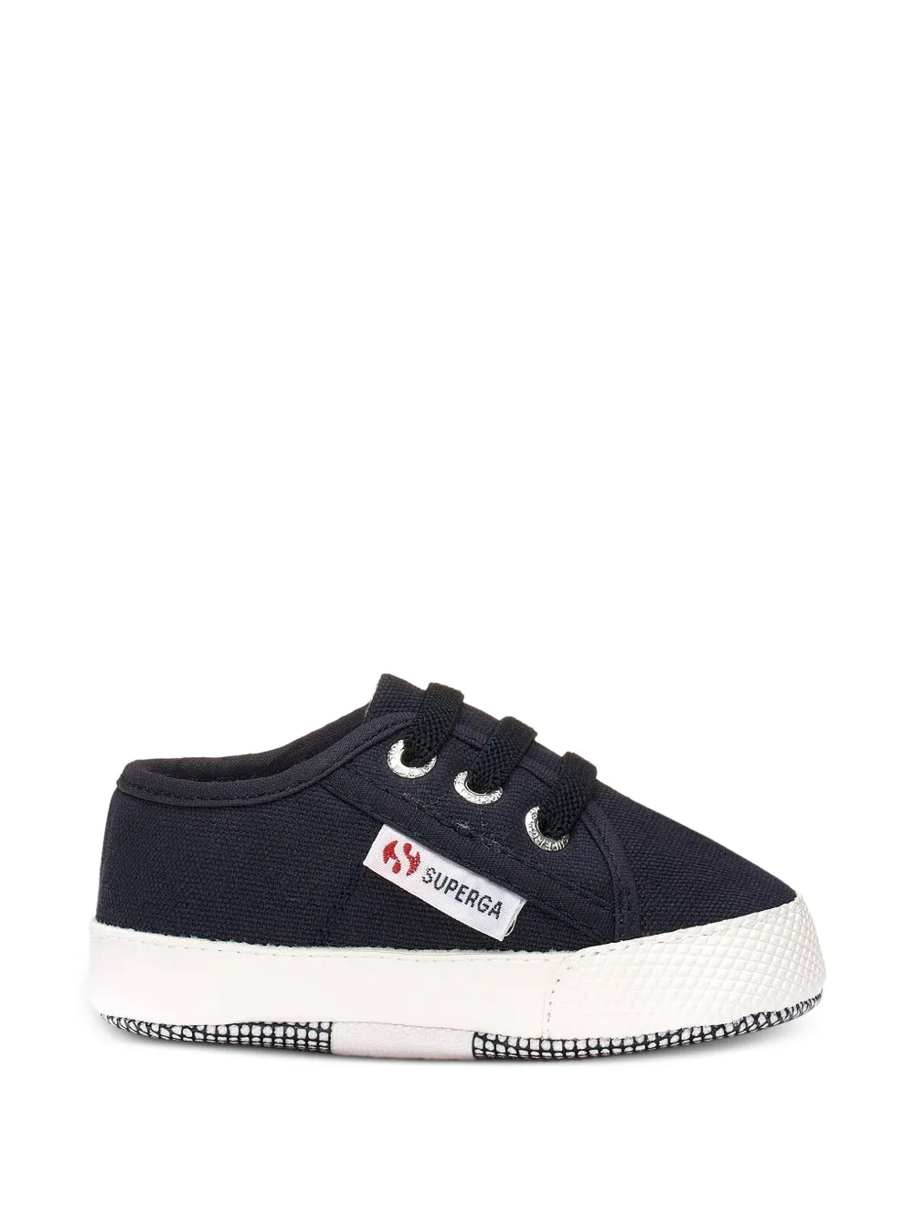 Superga Kids 4006 logo-patch sneakers Blauw