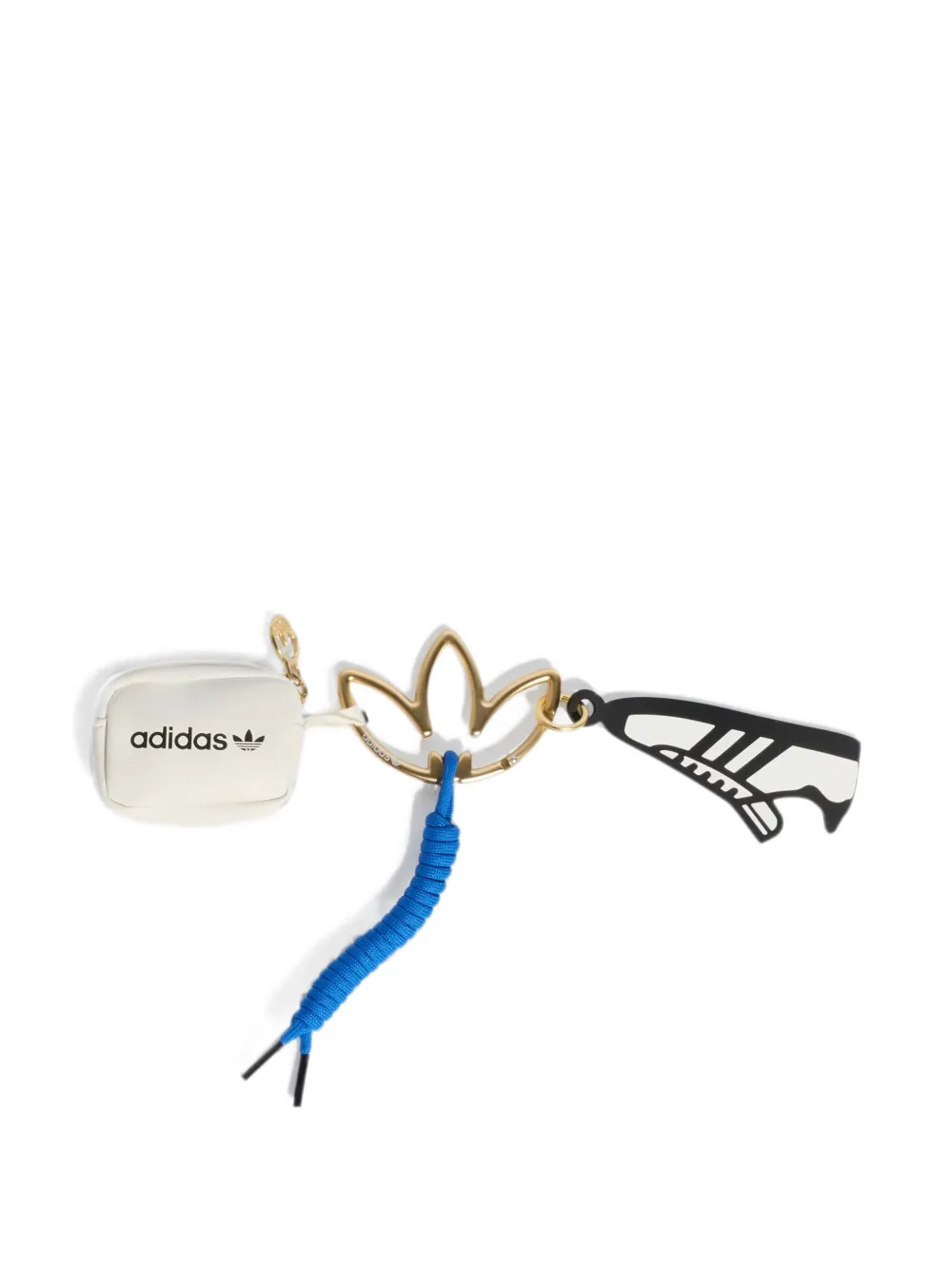 adidas Trefoil carabiner keychain Goud