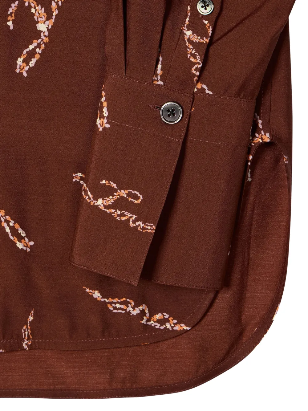Paul Smith Overhemd met Love-print Bruin