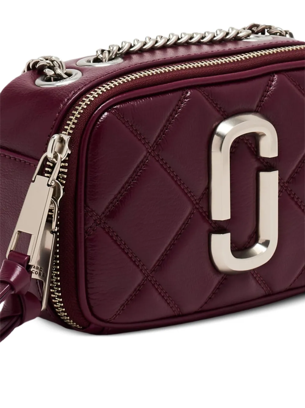 Marc Jacobs The Softshot gewatteerde leren schoudertas Rood