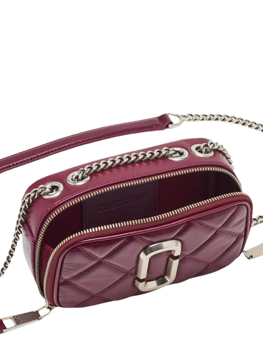 Marc Jacobs The Softshot gewatteerde leren schoudertas Rood