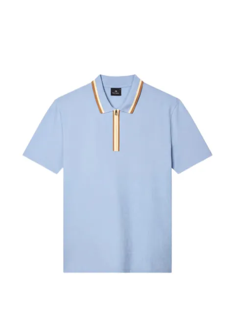 PS Paul Smith Poloshirt aus Piqué mit Reißverschluss