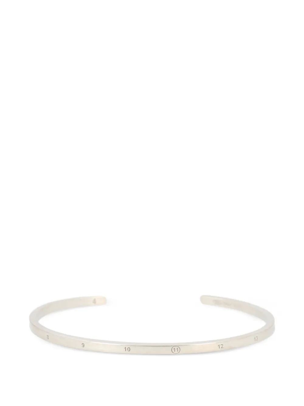 Maison Margiela Numbers cuff bracelet - Argento