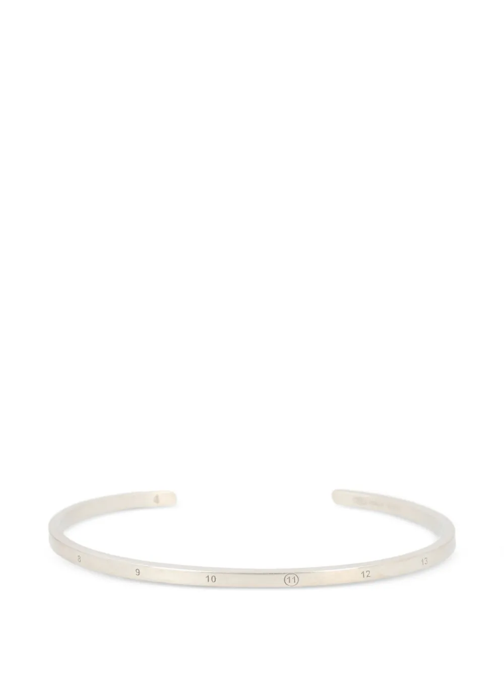 Maison Margiela Numbers cuff bracelet - Argento