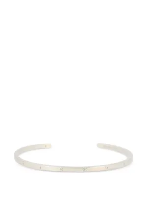 MM6 Maison Margiela ロゴ カフブレスレット | シルバートーン