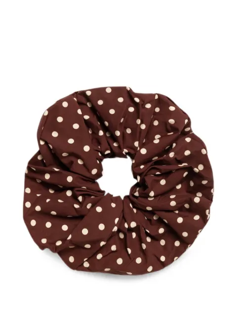 Weili Zheng polka-dot ruched scrunchie