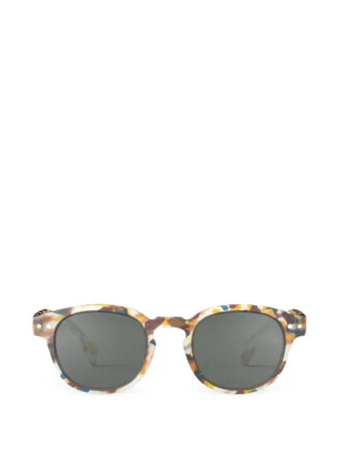 IZIPIZI tortoise-shell effect round-frame sunglasses