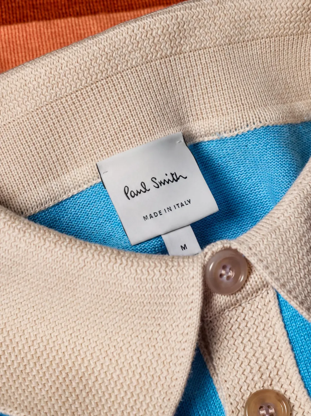 Paul Smith Katoenen-linnen rugbytop met streep Rood