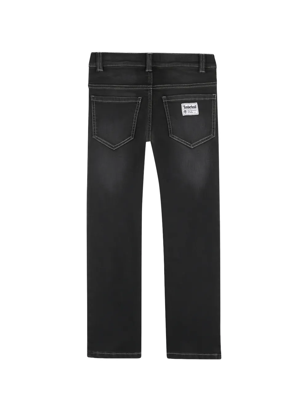 Timberland Kids contrast-stitch jeans Zwart