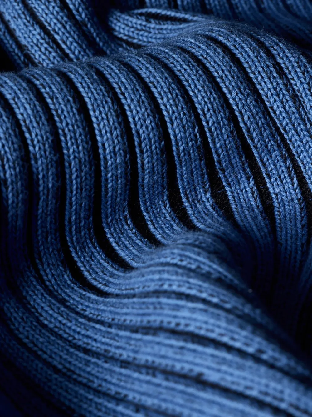 PS Paul Smith Ribgebreide trui met logopatch Blauw