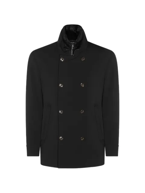 Montecore double-breasted high-neck coat