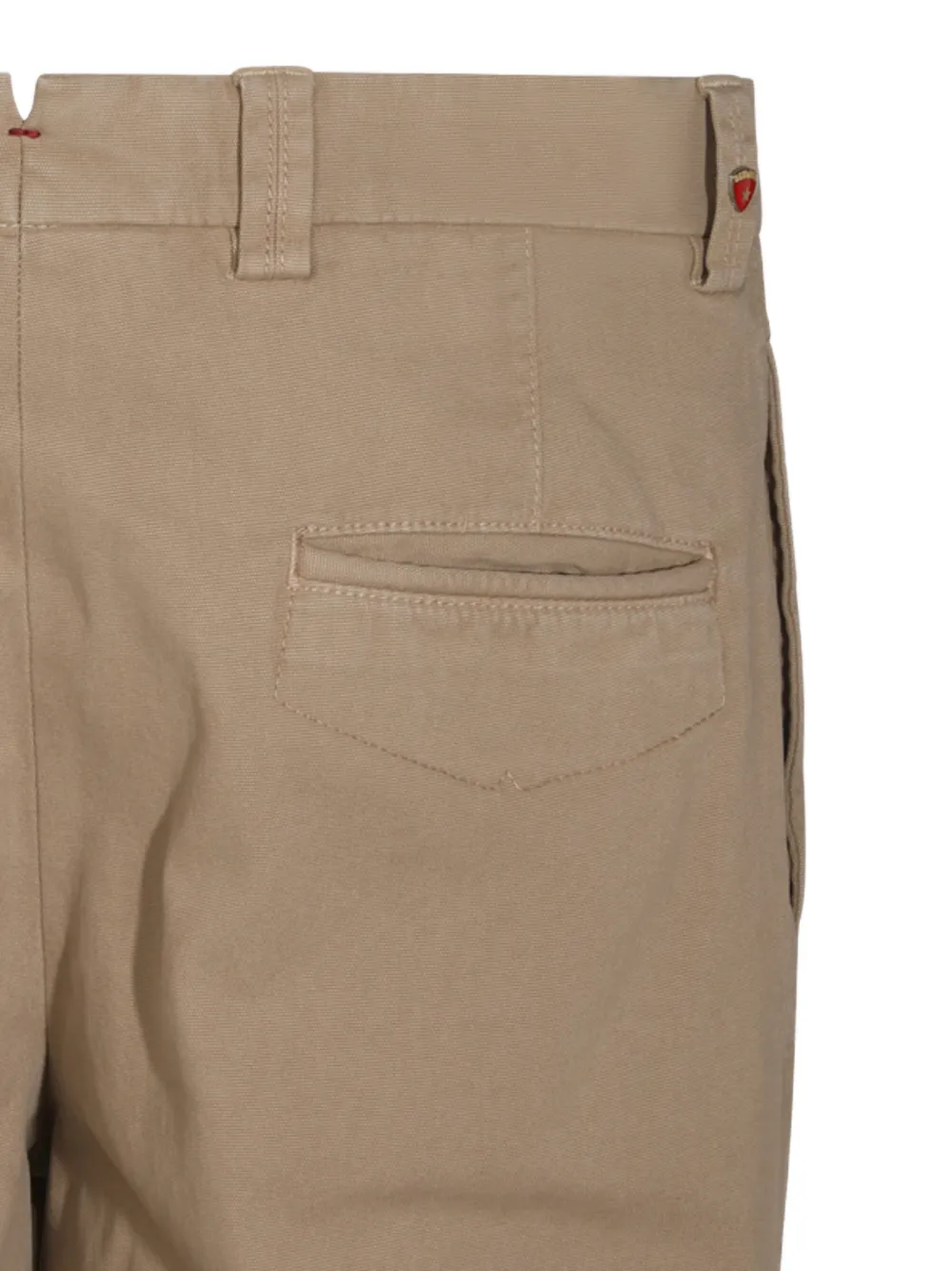 Incotex Broek met geplooid detail Beige