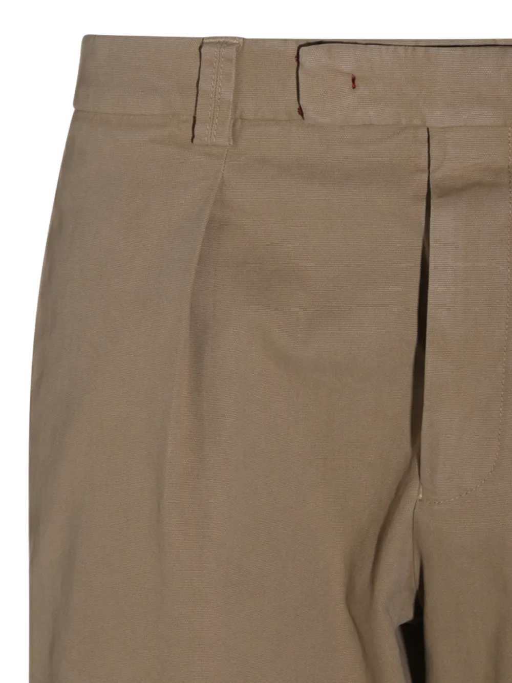 Incotex Broek met geplooid detail Beige