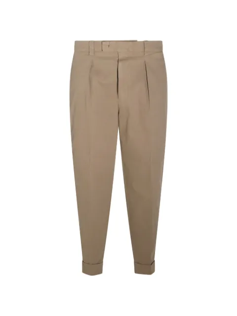 Incotex pleated-detail turn-up trousers