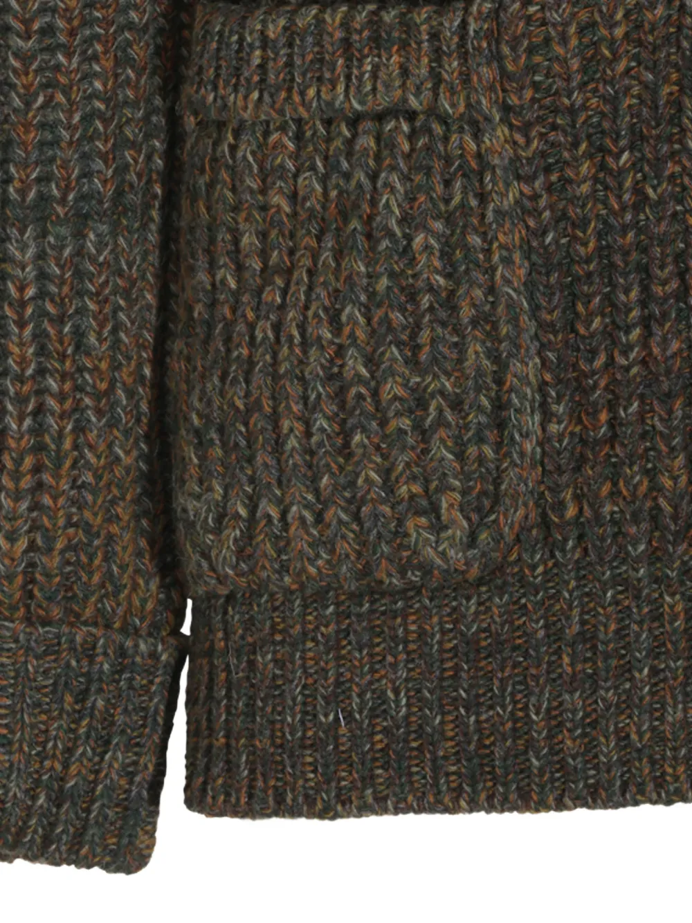 Altea Grofgebreid vest Groen