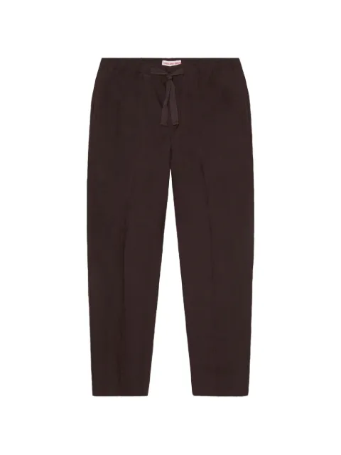 Orlebar Brown pantalon droit Alex à lien de resserrage en lin