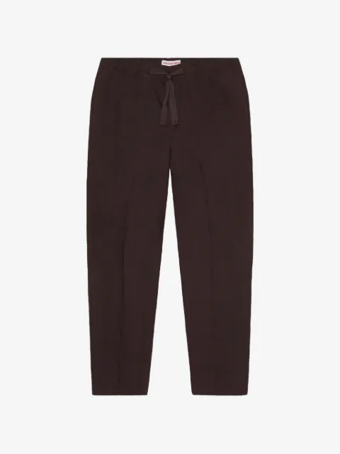 Orlebar Brown Alex drawstring linen straight-leg trousers