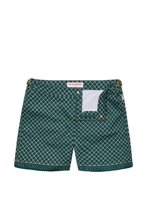 Orlebar Brown Bulldog Tessoro border-print swim shorts