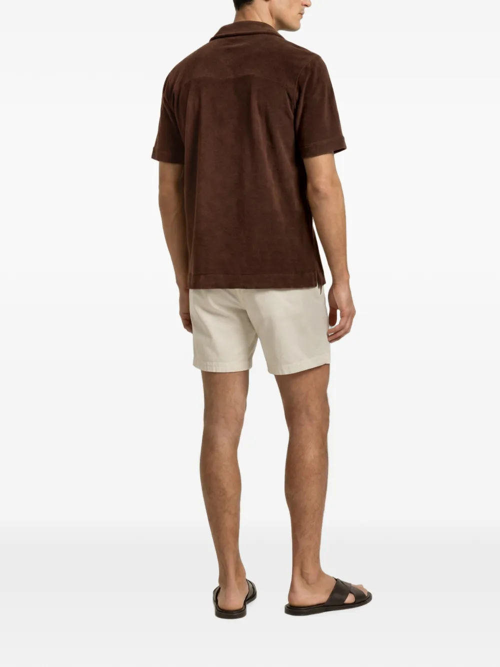 Orlebar Brown Hawkin overhemd Bruin
