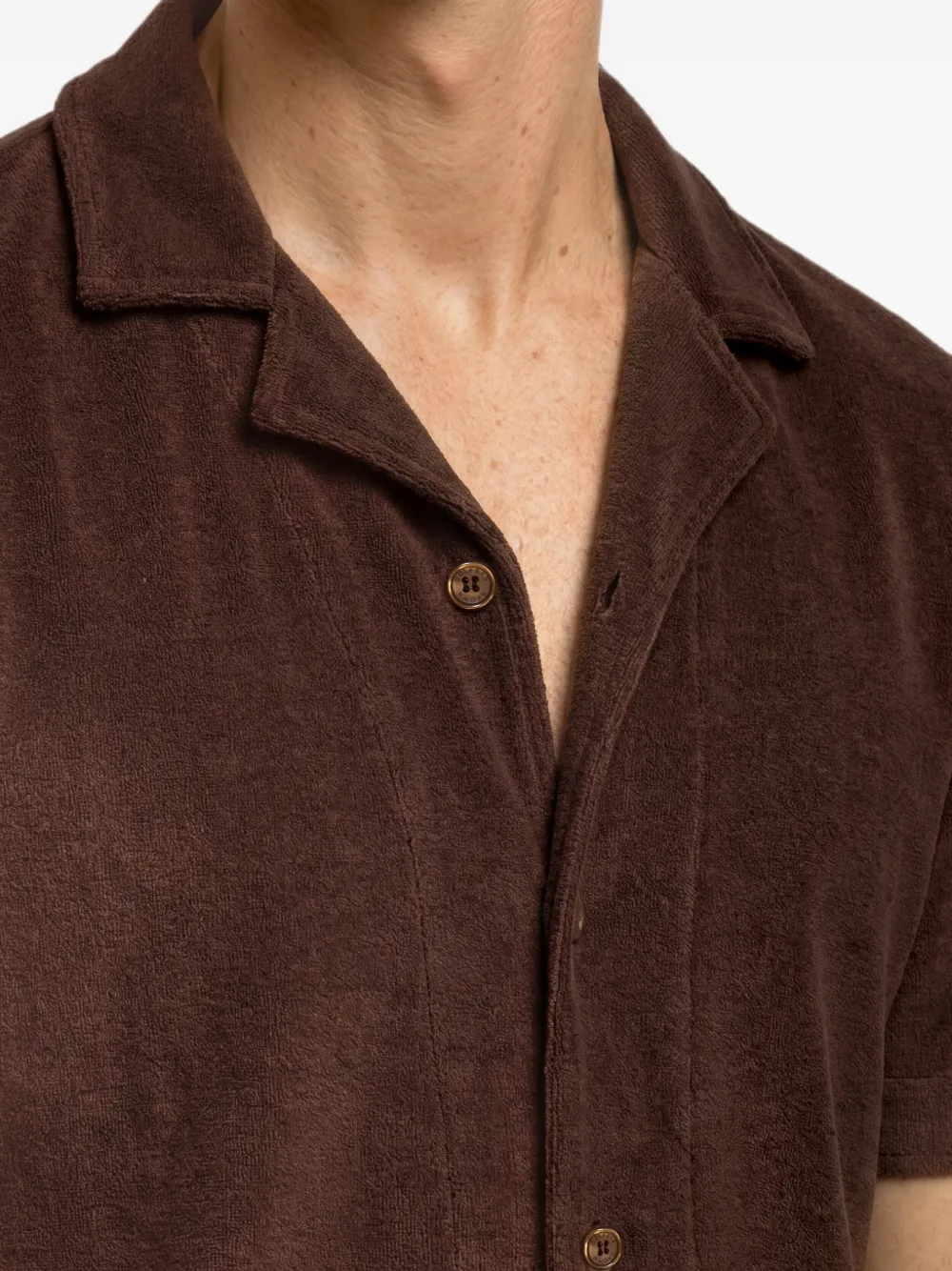 Orlebar Brown Hawkin overhemd Bruin