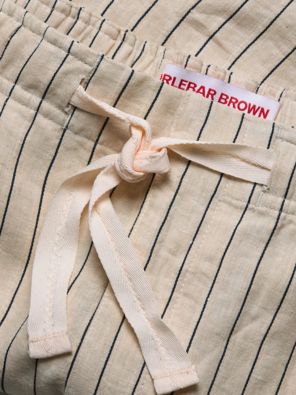 Orlebar Brown Alex shorts met fijne streep Beige