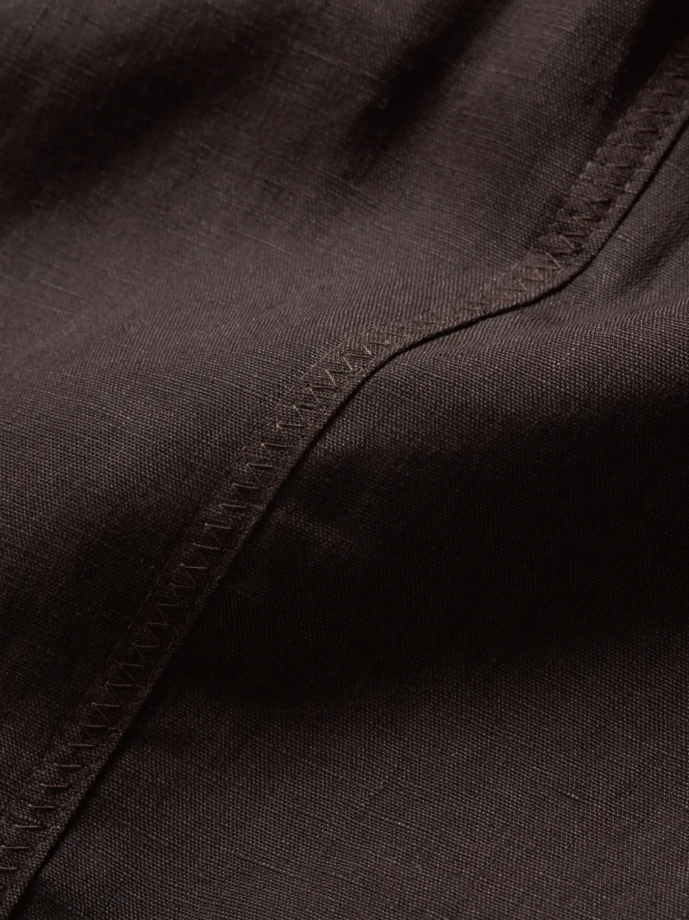 Orlebar Brown Alex linnen shorts met trekkoord Bruin