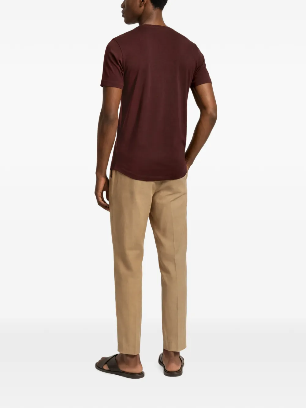 Orlebar Brown OB-T Lux T-shirt van merinowol Bruin