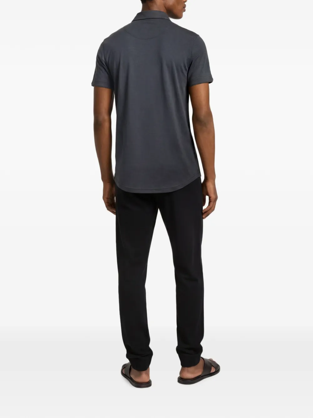 Orlebar Brown Sebastian Lux poloshirt van merinowol Grijs