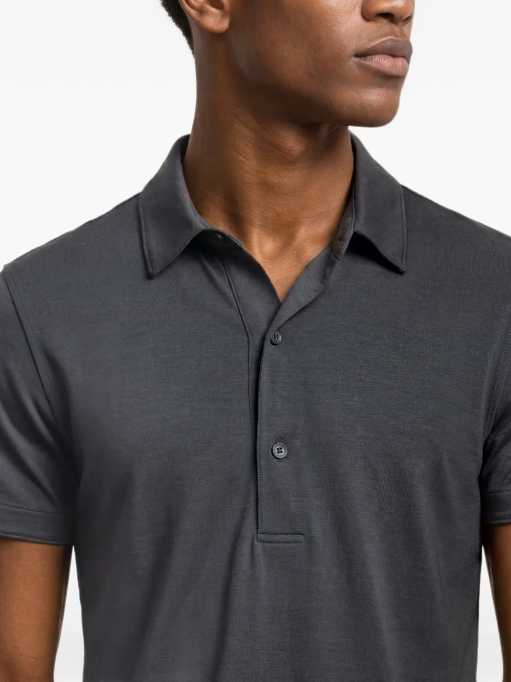 Orlebar Brown Sebastian Lux poloshirt van merinowol Grijs