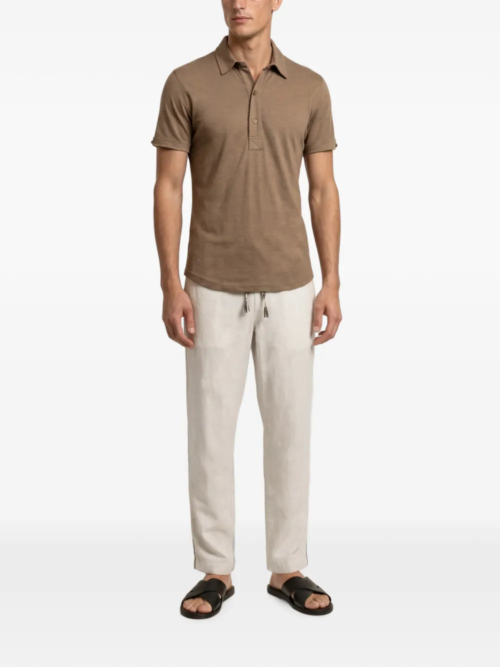 Orlebar Brown Poloshirt Bruin