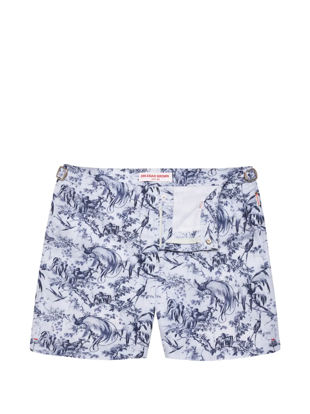 Orlebar Brown Bulldog Zephra-print swim shorts - Blau