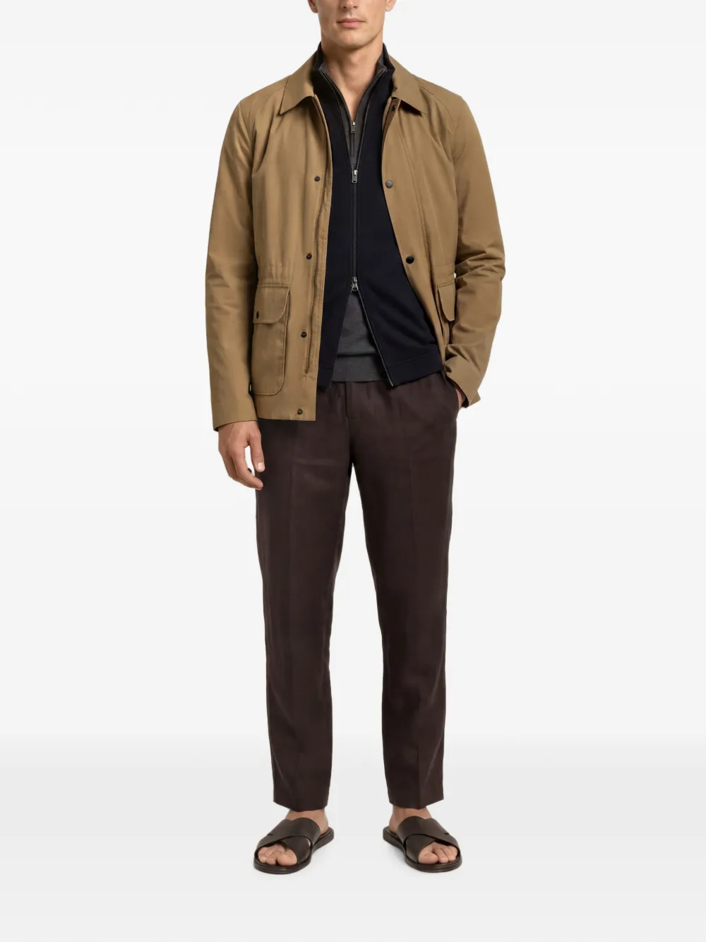 Orlebar Brown Dwight III legerjack Beige
