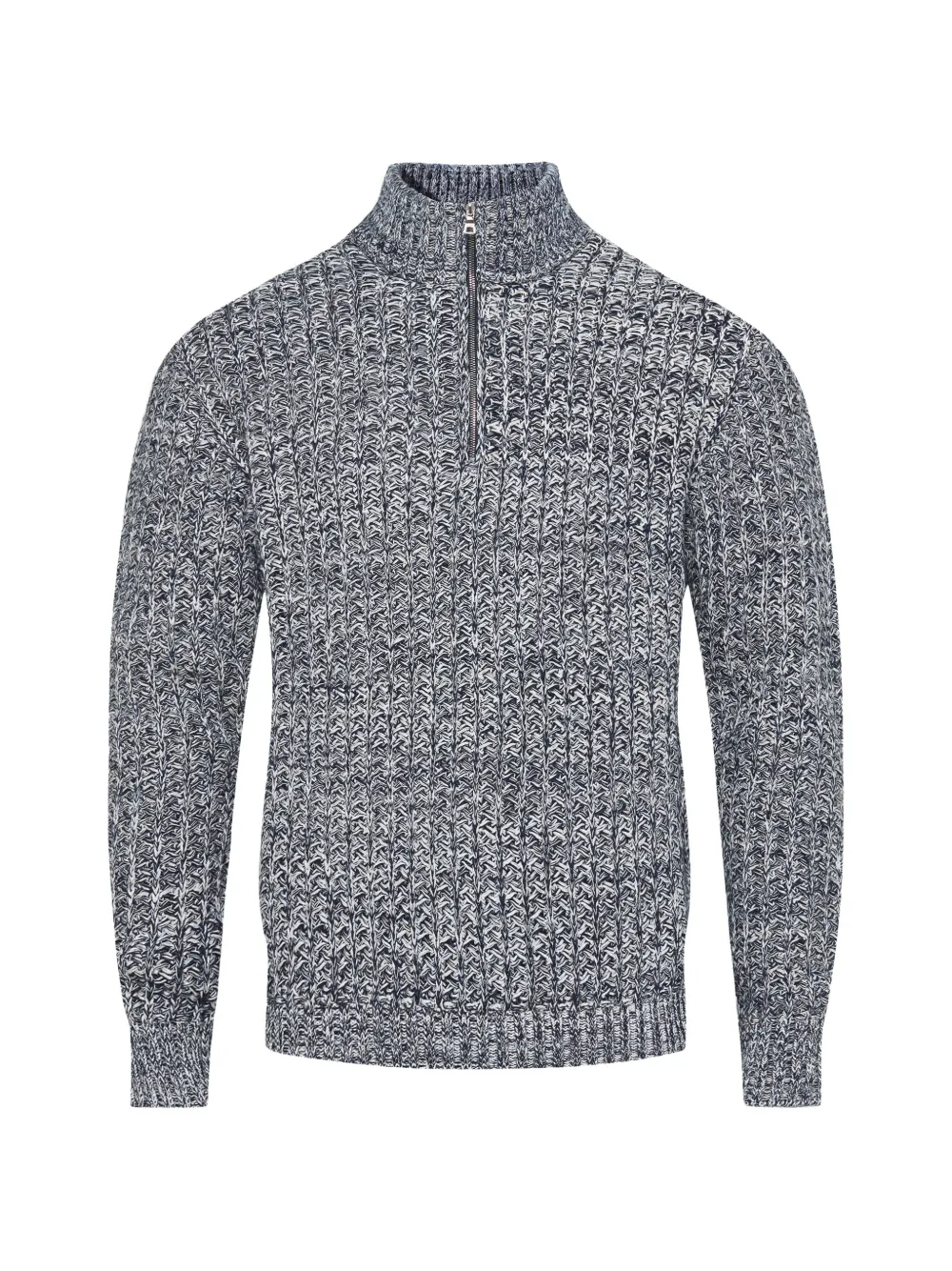 Orlebar Brown Lennard Pullover mit kurzem Reißverschluss - Blau