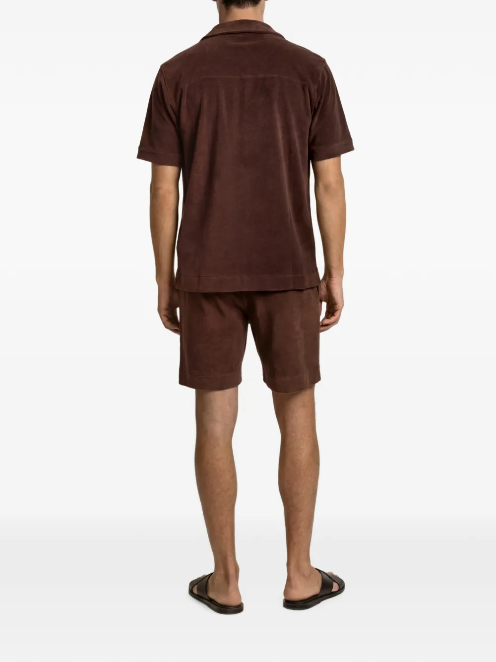 Orlebar Brown Trevone shorts met trekkoord Bruin