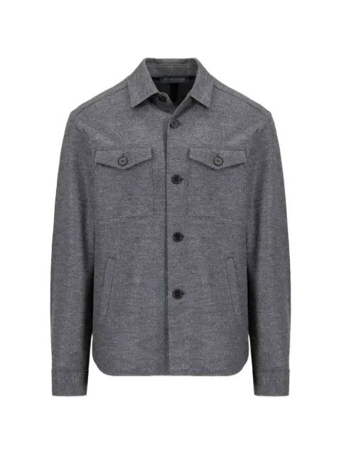Harris Wharf London button-up shirt jacket