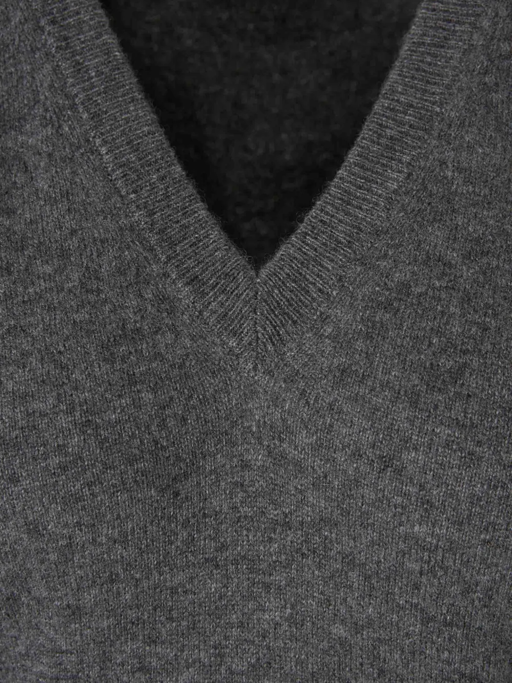 Jil Sander V-neck cut-out sweater Grijs