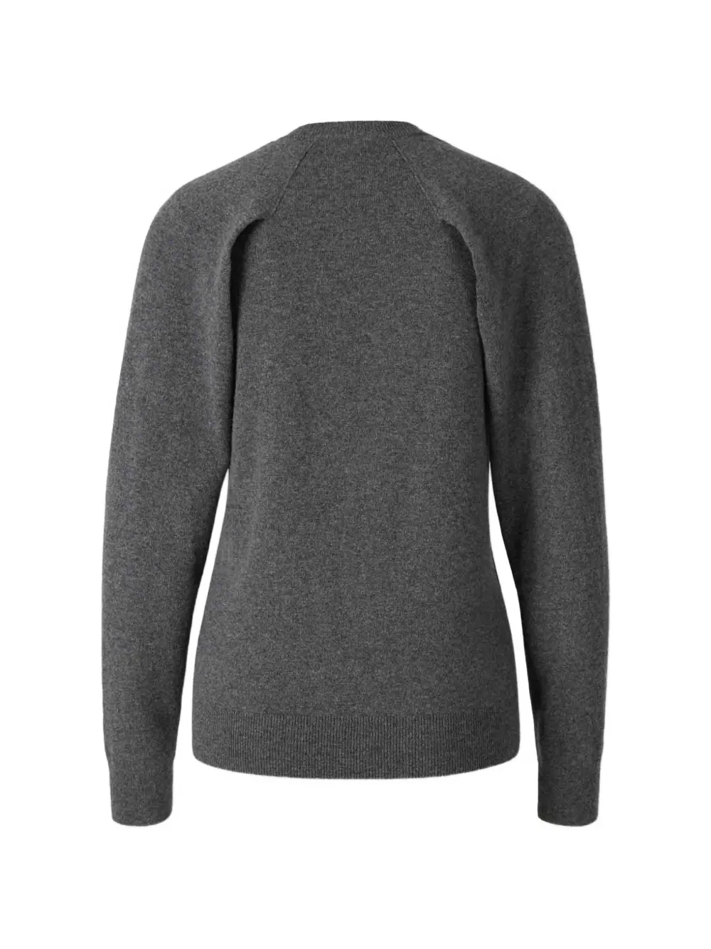 Jil Sander V-neck cut-out sweater Grijs