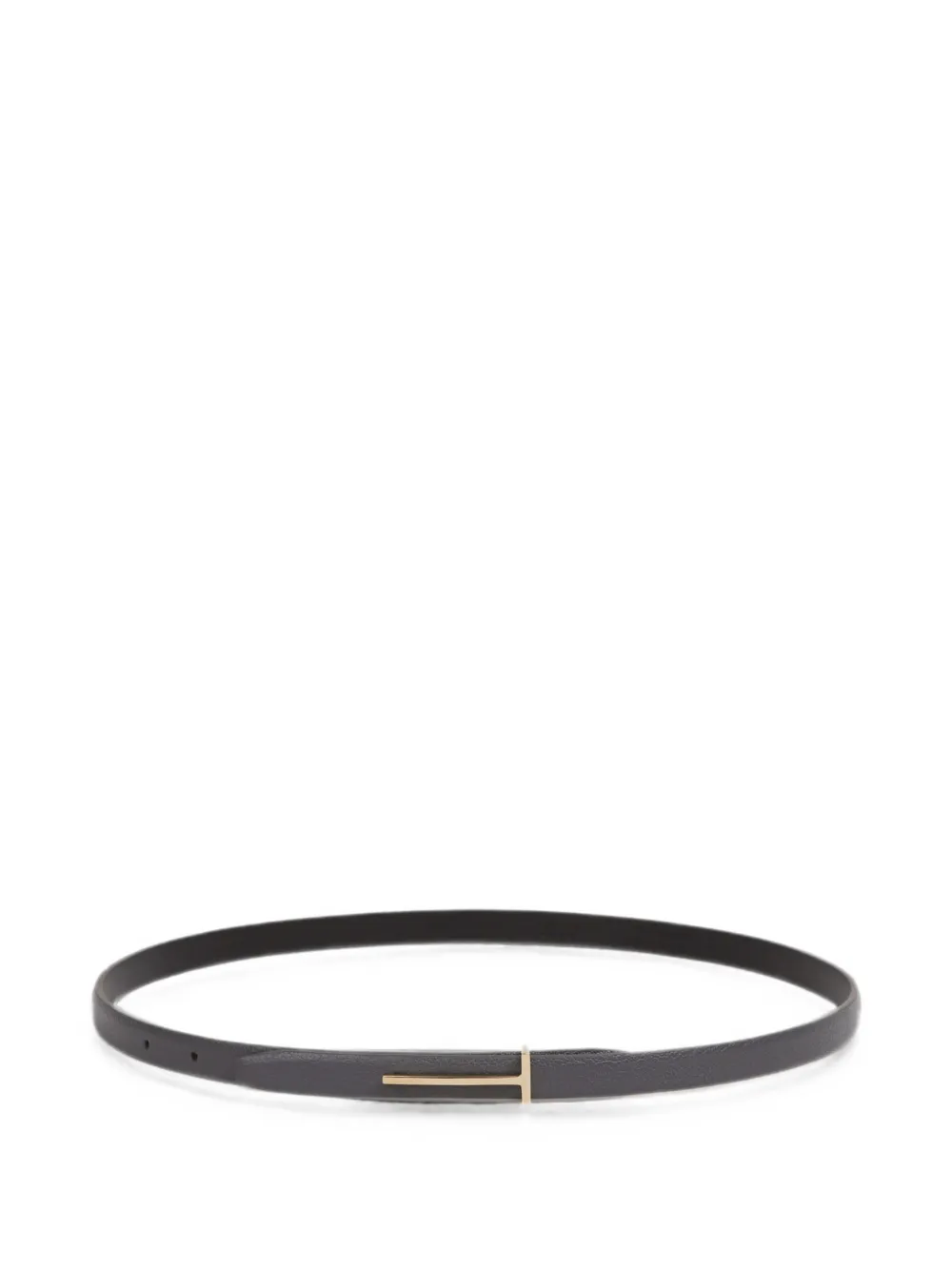 TOM FORD T-logo leather belt - Nero
