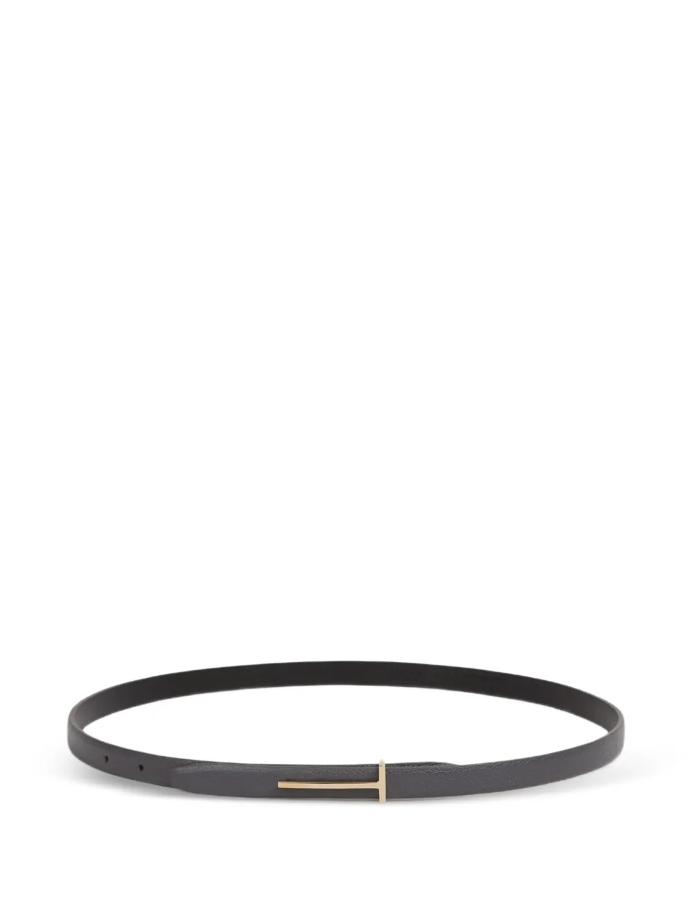 TOM FORD T-logo leather belt - Nero