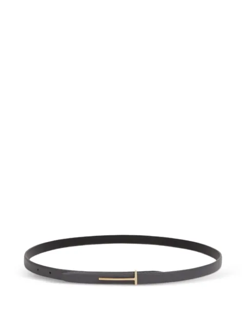 TOM FORD T-logo leather belt