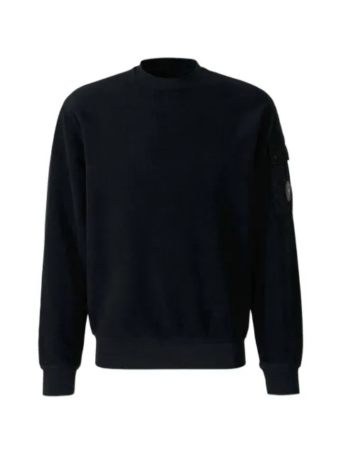 C.P. Company Lens-detail sleeve-pocket crew-neck sweatshirt