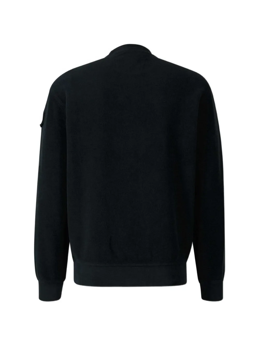 C.P. Company Sweater met Lens-detail en zak op de mouw Zwart