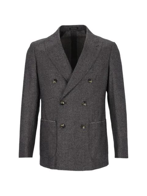 Al Duca D’Aosta 1902 double-breasted herringbone wool suit
