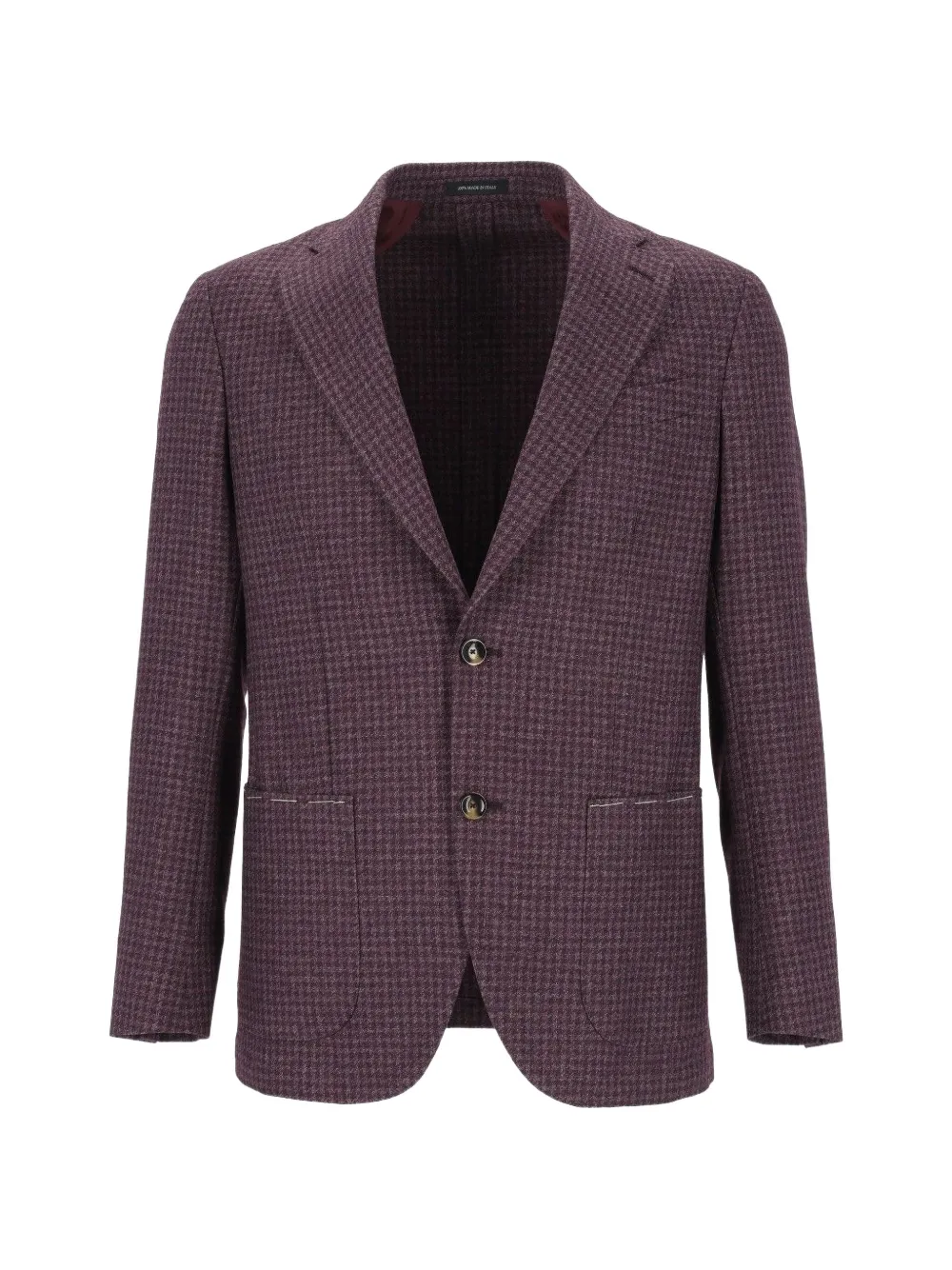 Al Duca D’Aosta 1902 houndstooth single-breasted blazer - Rot