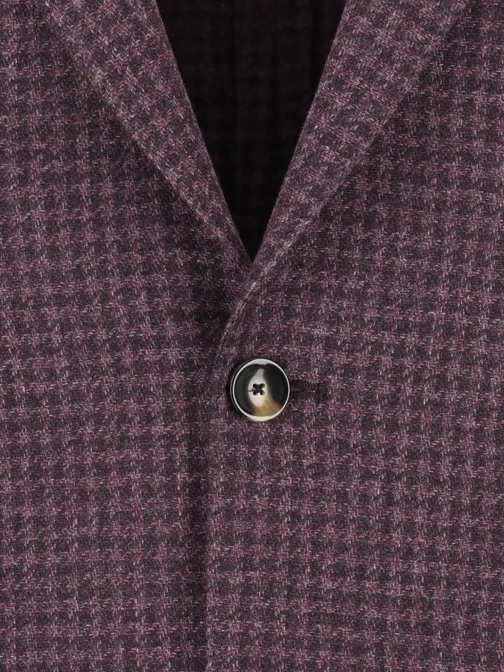 Al Duca D Aosta 1902 Blazer met pied-de-poule print Rood